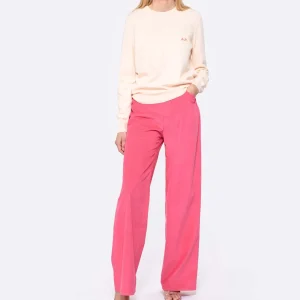 soldes ligne Vanessa Bruno Pantalon Tybalt Coton Fushia 11