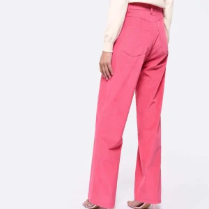 soldes ligne Vanessa Bruno Pantalon Tybalt Coton Fushia 15