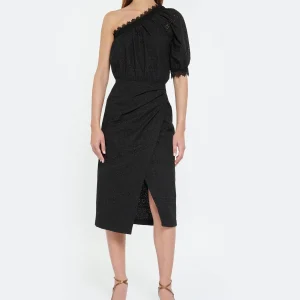 Livraison Standard/Rapide Vanessa Bruno Robe Midi Aureliane Noir 10