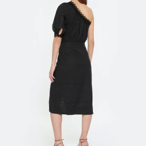 Livraison Standard/Rapide Vanessa Bruno Robe Midi Aureliane Noir 12