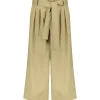 Vanessa Bruno Pantalon Leo Coton Kaki soldes magasin 25