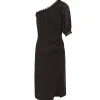 Livraison Standard/Rapide Vanessa Bruno Robe Midi Aureliane Noir 14