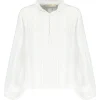 en ligne Vanessa Bruno Blouse Prado Coton Blanc 19