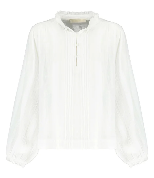 en ligne Vanessa Bruno Blouse Prado Coton Blanc 1