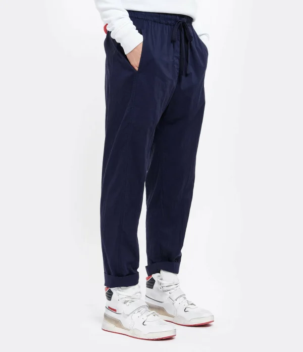 XIRENA Pantalon Fin Draper Coton Navy shopping pas cher 5