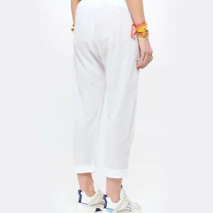 en ligne XIRENA Pantalon Fin Draper Coton Blanc 15