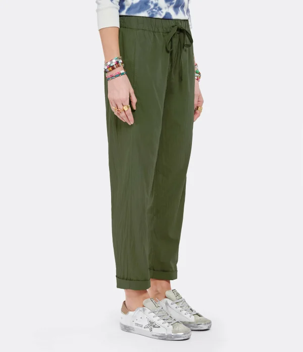 soldes en ligne XIRENA Pantalon Fin Draper Coton Vert Aloe 5