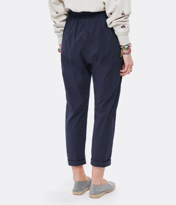 Satisfait ou Remboursé XIRENA Pantalon Fin Draper Coton Bleu Navy 6