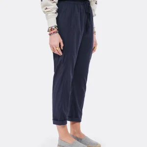 Satisfait ou Remboursé XIRENA Pantalon Fin Draper Coton Bleu Navy 13