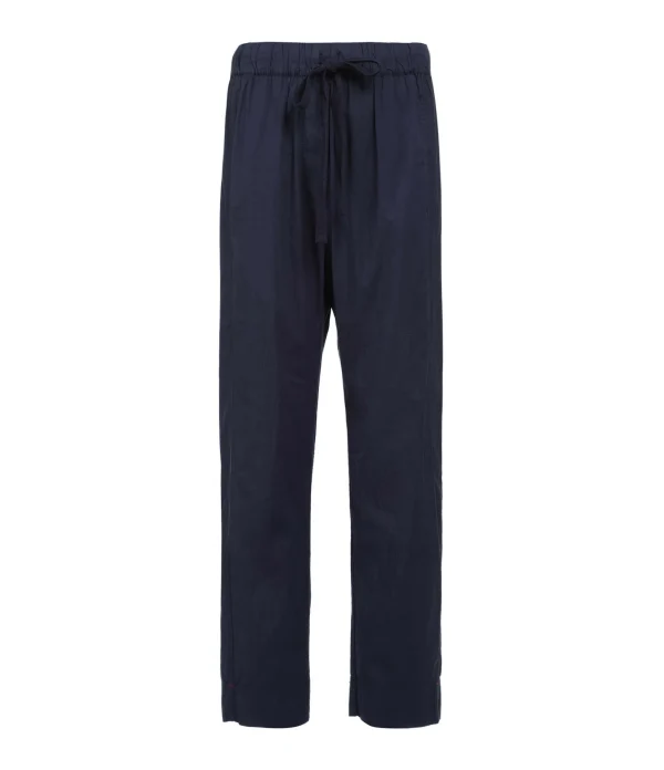 XIRENA Pantalon Fin Draper Coton Navy shopping pas cher 1