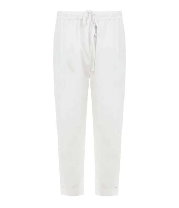 en ligne XIRENA Pantalon Fin Draper Coton Blanc 1