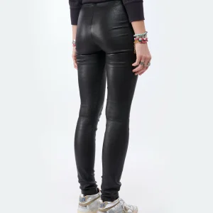 boutiqued en ligne Zadig & Voltaire Pantalon Pharel Cuir Noir 16