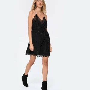 design à la mode Zadig & Voltaire Robe Ristyz Soie Noir 7