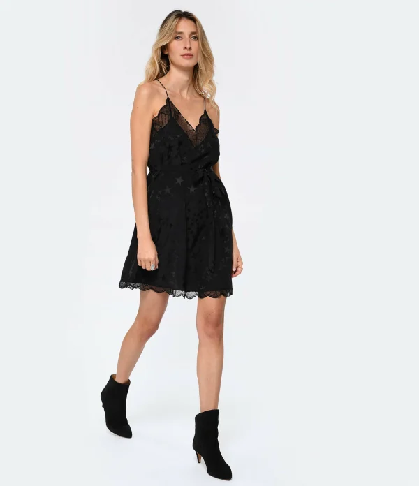 design à la mode Zadig & Voltaire Robe Ristyz Soie Noir 3