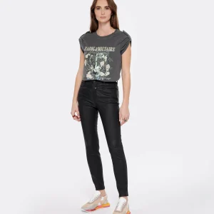 Zadig & Voltaire Tee-shirt Donate Guitare Coton Carbone Paiement sécurisé 10