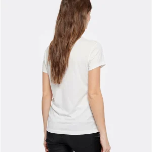 Zadig & Voltaire Tee-shirt Walk Blason Coton Blanc Doré fashioniable 12