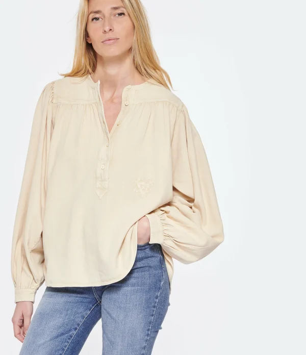 Zadig & Voltaire Blouse Tigy Coton Sugar mode pas cher 4