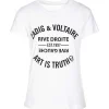 Top ventes Zadig & Voltaire Tee-shirt Walk Blason Coton Blanc 17