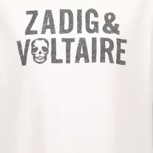 Zadig & Voltaire Tee-shirt Omma ZV Coton Rose Pastel grande promotion 9