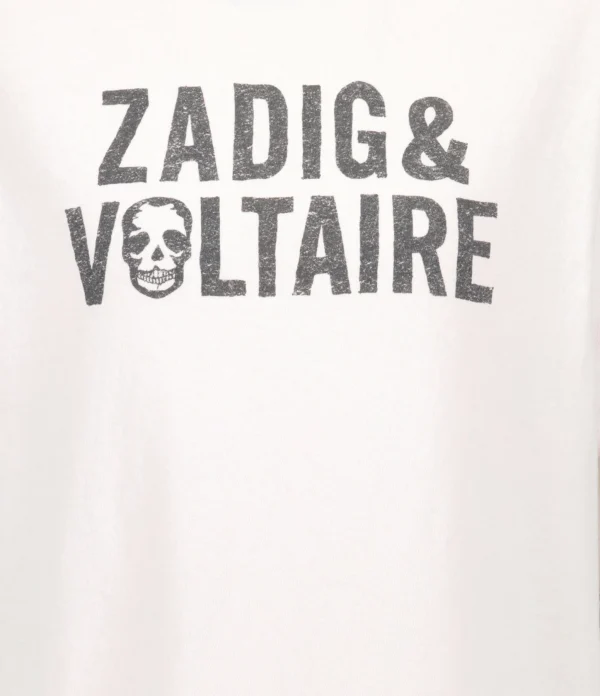 Zadig & Voltaire Tee-shirt Omma ZV Coton Rose Pastel grande promotion 3