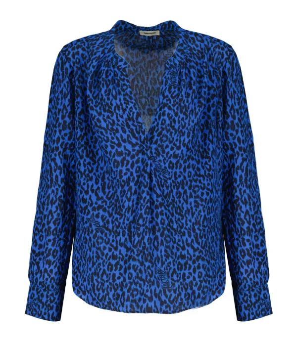 grossiste en ligne Zadig & Voltaire Blouse Tink Azur 1