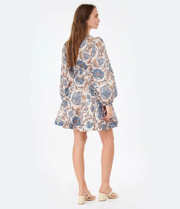 Zimmermann Robe Vitali Lin Fleuri Bleuet a Prix Discount 5