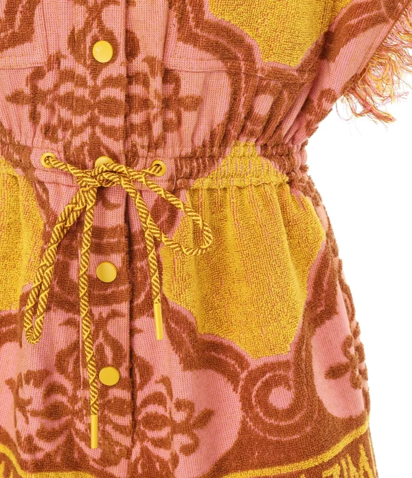 SOLDES TOUT À Zimmermann Combinaison Cira Coton Rose Jaune 3