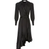 meilleure qualité Zimmermann Robe Wrap Soie Noir 14