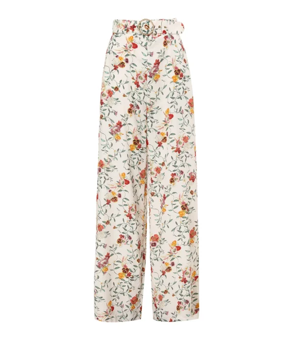 soldes Zimmermann Pantalon Large Imprimé Multicolore 1