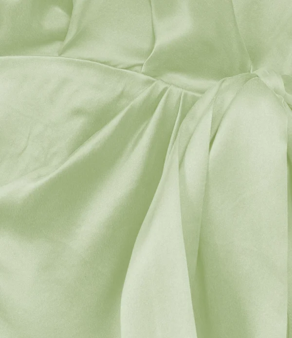 Zimmermann Robe Wrap Soie Vert Clair Réductions 3